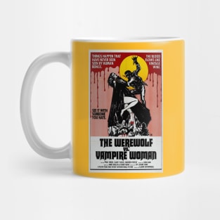 the Werewolf vs Vampire Woman Mug